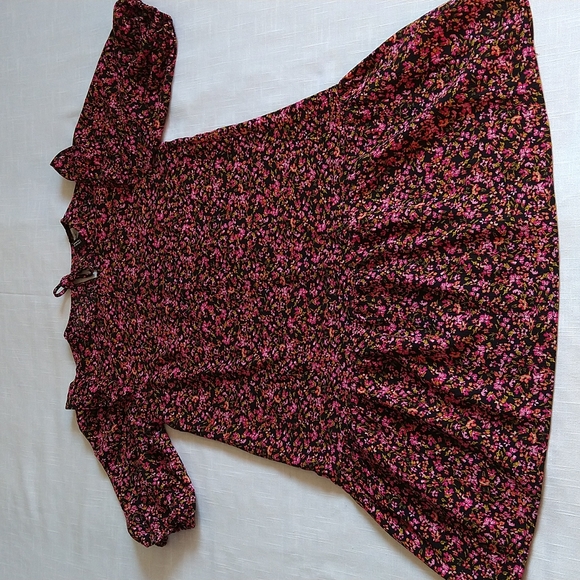 H&M autumn floral mini dress size Xsmall - Picture 7 of 13